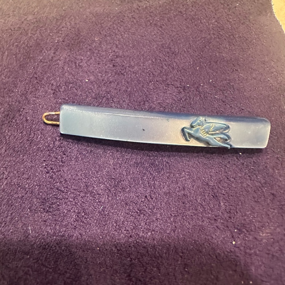 Etro Blue Pearl Hair Barrette- Made in Italy